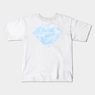 Pastel Blue Diamond Kids T-Shirt